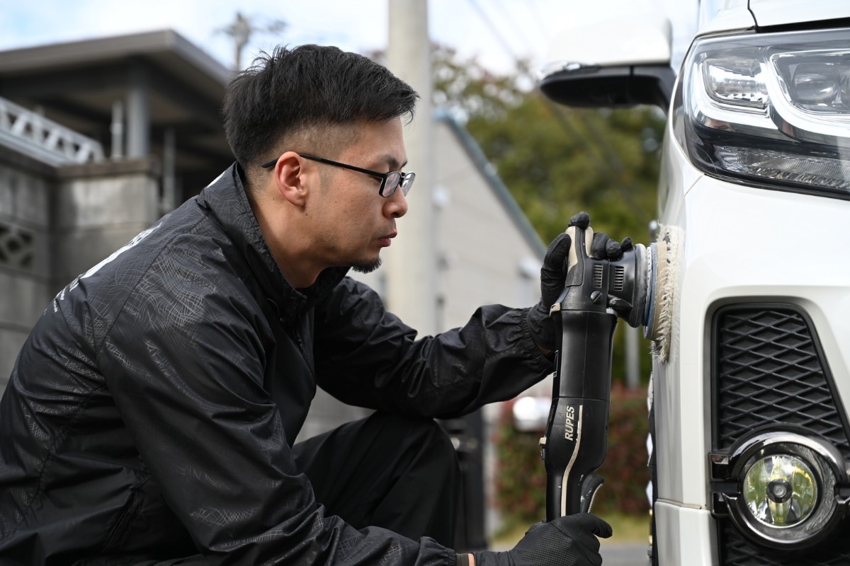 コーティング施工中 2