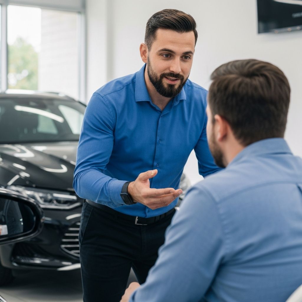 説明をしている様子、図解イメージ